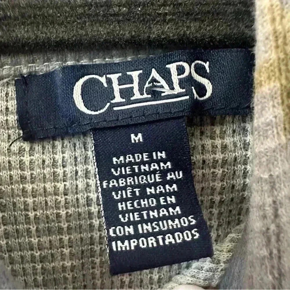 Chaps Women’s Long Sleeve Pullover Lightweight Western Aztec Thermal‎ Hoodie Med - Picture 8 of 10